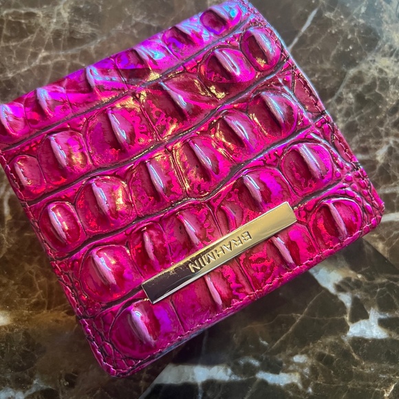 Brahmin Melbourne Jane Bifold Hot Pink Fuchsia - Picture 1 of 3